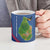 Montserrat Ceramic Mug with Cartoon Bird and Island Map Blue Red Stripe Design - Wonder Print Shop