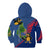 Montserrat Kid Hoodie with Cartoon Bird and Island Map Blue Red Stripe Design - Wonder Print Shop