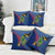 Montserrat Pillow Cover with Cartoon Bird and Island Map Blue Red Stripe Design - Wonder Print Shop