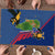 Montserrat Puzzle with Cartoon Bird and Island Map Blue Red Stripe Design - Wonder Print Shop