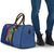 Montserrat Travel Bag with Cartoon Bird and Island Map Blue Red Stripe Design - Wonder Print Shop