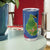 Montserrat Tumbler Cup with Cartoon Bird and Island Map Blue Red Stripe Design - Wonder Print Shop