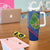 Montserrat Tumbler With Handle with Cartoon Bird and Island Map Blue Red Stripe Design - Wonder Print Shop