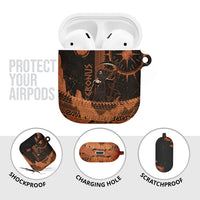 Cronus Lord Of Golden Age AirPods Case Titan King Cronus Scythe Greek Key Art