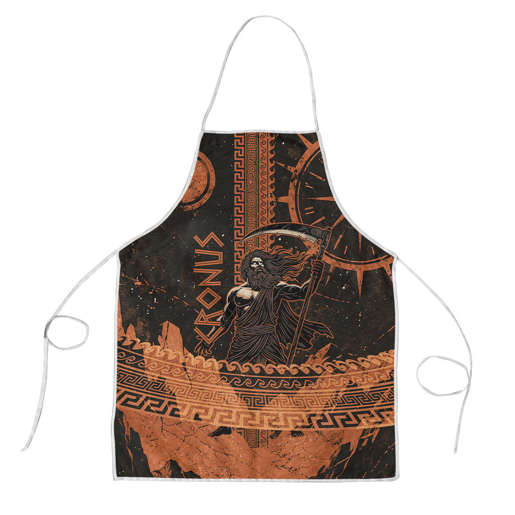 Cronus Lord Of Golden Age Apron Titan King Cronus Scythe Greek Key Art