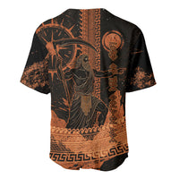 Cronus Lord Of Golden Age Baseball Jersey Titan King Cronus Scythe Greek Key Art