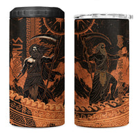 Cronus Lord Of Golden Age 4 in 1 Can Cooler Tumbler Titan King Cronus Scythe Greek Key Art