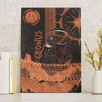 Cronus Lord Of Golden Age Canvas Wall Art Titan King Cronus Scythe Greek Key Art