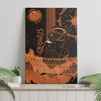 Cronus Lord Of Golden Age Canvas Wall Art Titan King Cronus Scythe Greek Key Art