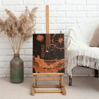 Cronus Lord Of Golden Age Canvas Wall Art Titan King Cronus Scythe Greek Key Art