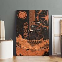Cronus Lord Of Golden Age Canvas Wall Art Titan King Cronus Scythe Greek Key Art