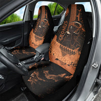 Cronus Lord Of Golden Age Car Seat Cover Titan King Cronus Scythe Greek Key Art