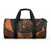 Cronus Lord Of Golden Age Duffle Bag Titan King Cronus Scythe Greek Key Art