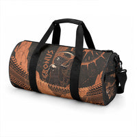 Cronus Lord Of Golden Age Duffle Bag Titan King Cronus Scythe Greek Key Art