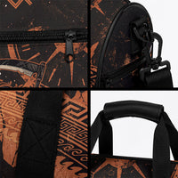 Cronus Lord Of Golden Age Duffle Bag Titan King Cronus Scythe Greek Key Art