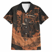 Cronus Lord Of Golden Age Hawaiian Shirt Titan King Cronus Scythe Greek Key Art