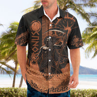 Cronus Lord Of Golden Age Hawaiian Shirt Titan King Cronus Scythe Greek Key Art