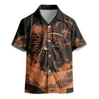 Cronus Lord Of Golden Age Kid Hawaiian Shirt Titan King Cronus Scythe Greek Key Art