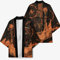 Cronus Lord Of Golden Age Kimono Titan King Cronus Scythe Greek Key Art