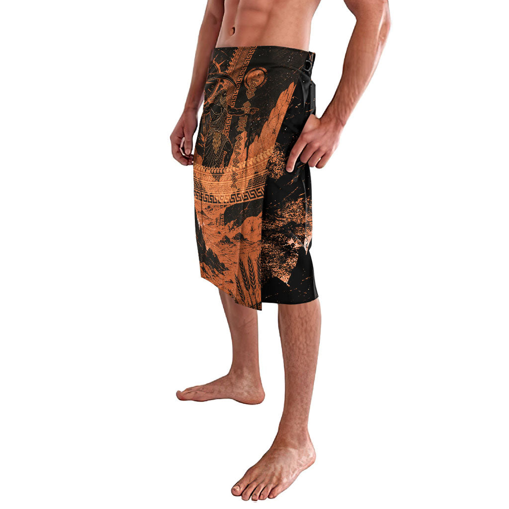 Cronus Lord Of Golden Age Lavalava Titan King Cronus Scythe Greek Key Art