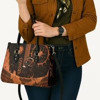 Cronus Lord Of Golden Age Leather Bag Titan King Cronus Scythe Greek Key Art