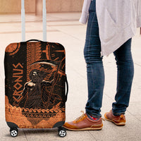 Cronus Lord Of Golden Age Luggage Cover Titan King Cronus Scythe Greek Key Art