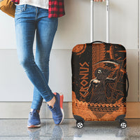 Cronus Lord Of Golden Age Luggage Cover Titan King Cronus Scythe Greek Key Art