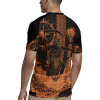 Cronus Lord Of Golden Age Rugby Jersey Titan King Cronus Scythe Greek Key Art
