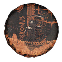 Cronus Lord Of Golden Age Spare Tire Cover Titan King Cronus Scythe Greek Key Art