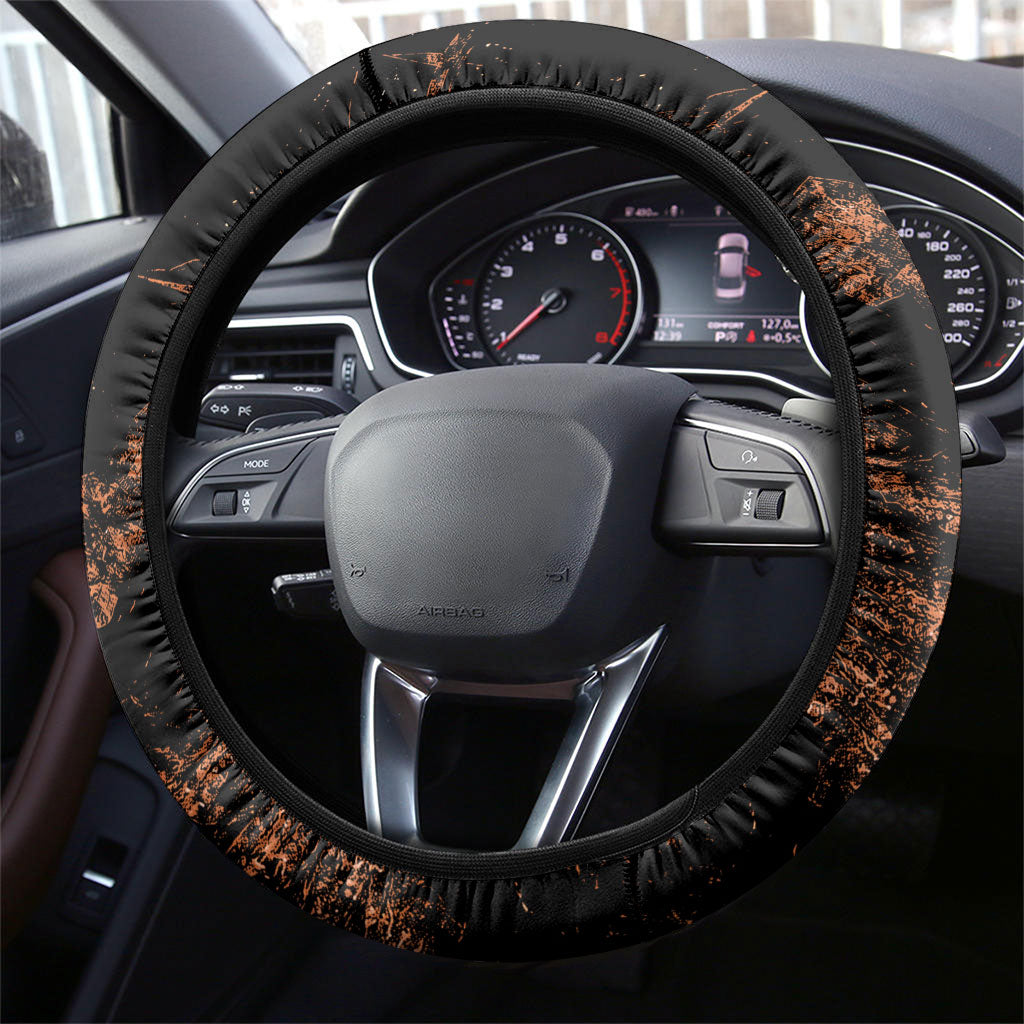 Cronus Lord Of Golden Age Steering Wheel Cover Titan King Cronus Scythe Greek Key Art