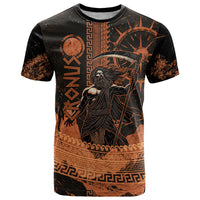 Cronus Lord Of Golden Age T Shirt Titan King Cronus Scythe Greek Key Art