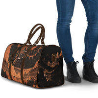 Cronus Lord Of Golden Age Travel Bag Titan King Cronus Scythe Greek Key Art