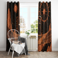 Cronus Lord Of Golden Age Window Curtain Titan King Cronus Scythe Greek Key Art