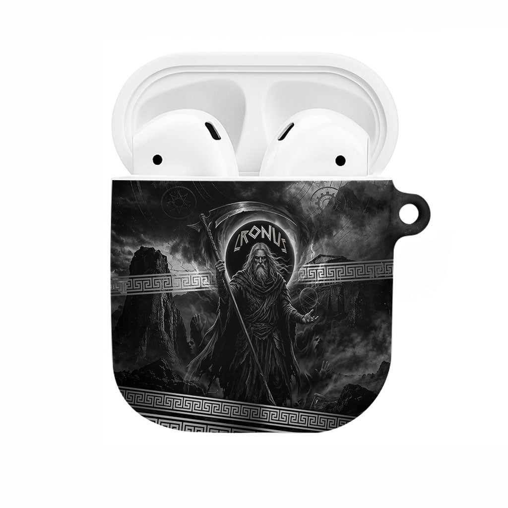 Cronus Father Of Gods Greek AirPods Case Titan Leader Cronus Scythe Greek Key Art