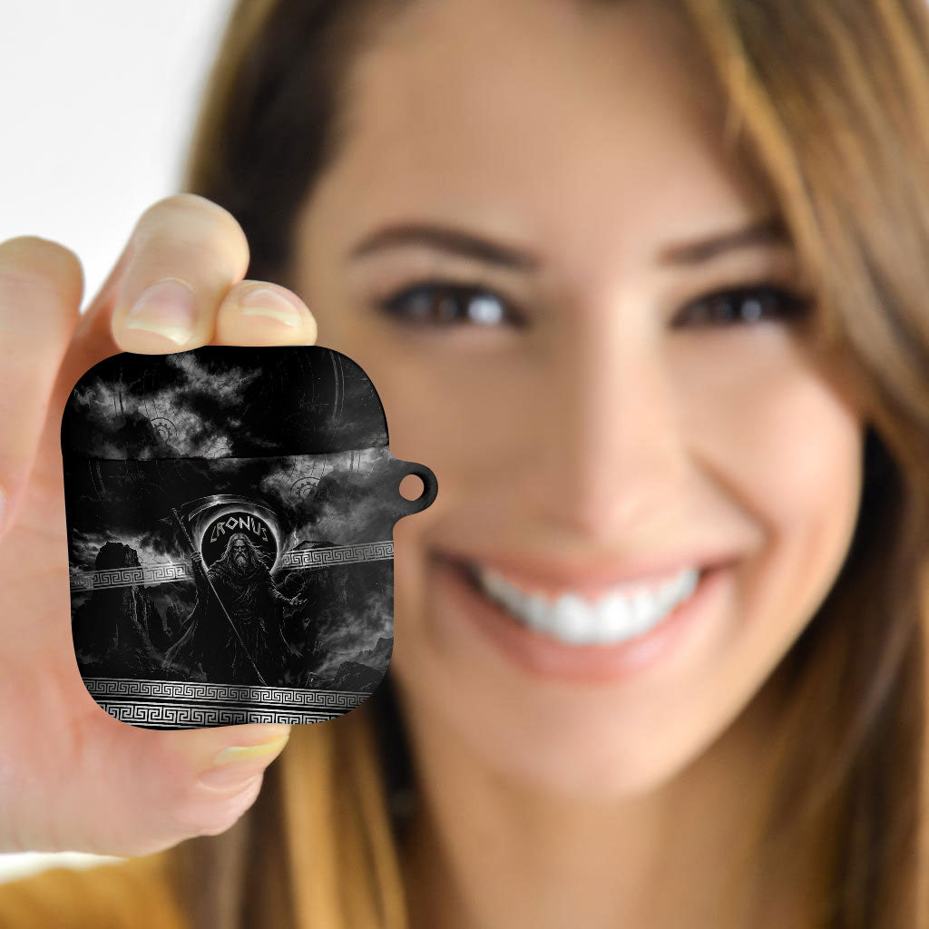 Cronus Father Of Gods Greek AirPods Case Titan Leader Cronus Scythe Greek Key Art