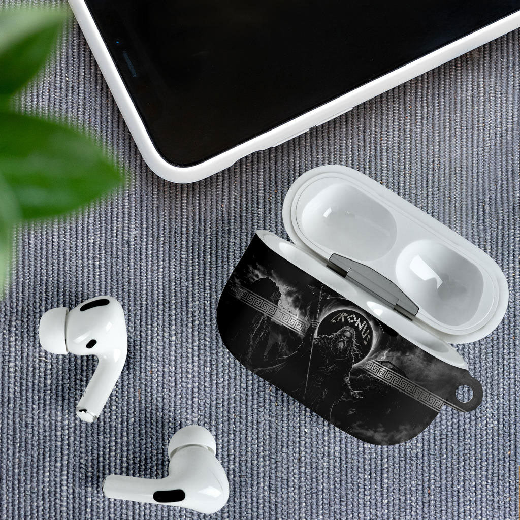 Cronus Father Of Gods Greek AirPods Case Titan Leader Cronus Scythe Greek Key Art