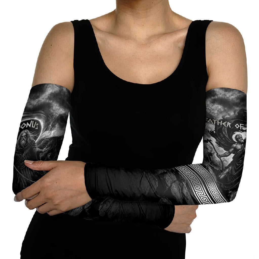 Cronus Father Of Gods Greek Arm Sleeves Titan Leader Cronus Scythe Greek Key Art