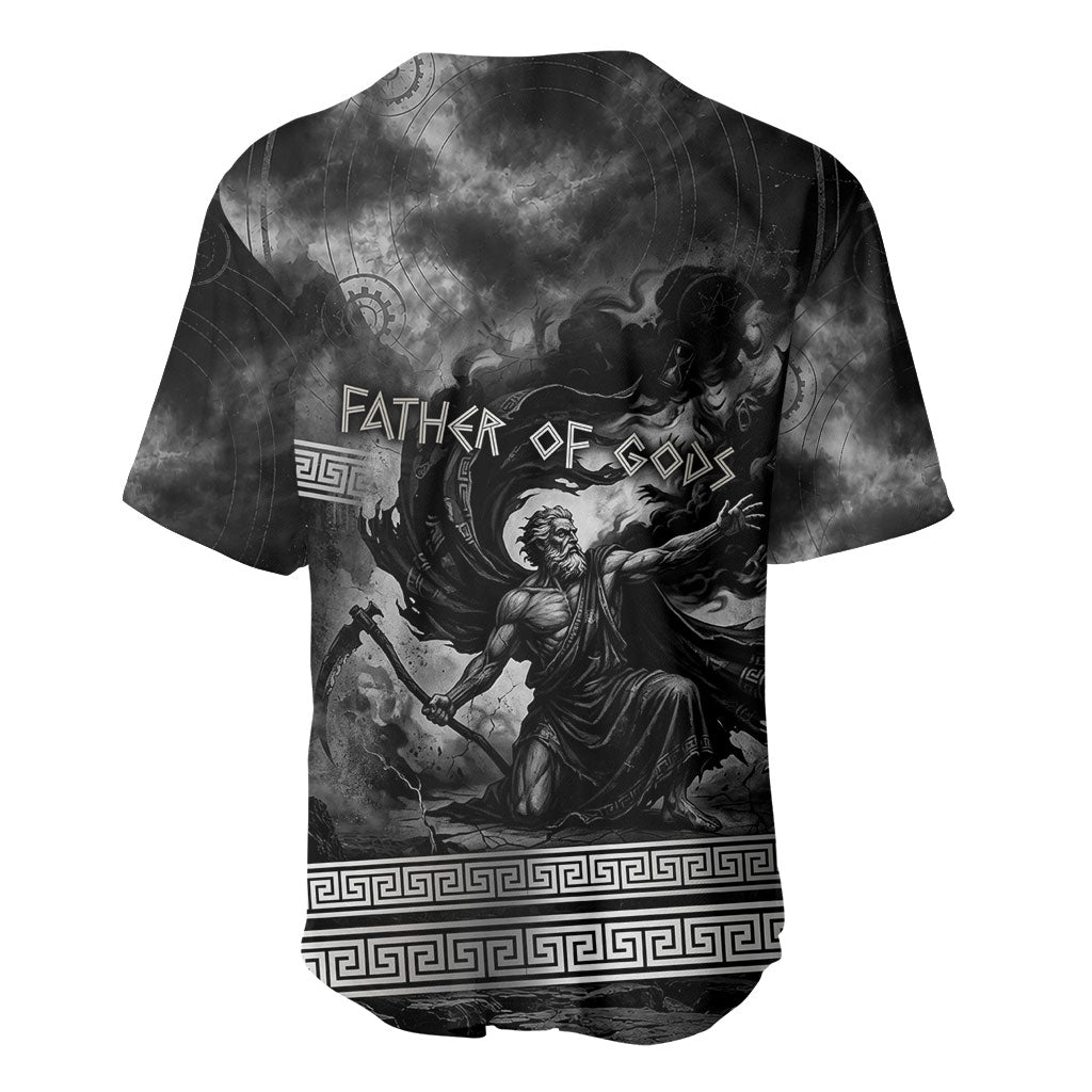 Cronus Father Of Gods Greek Baseball Jersey Titan Leader Cronus Scythe Greek Key Art