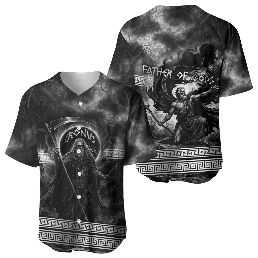 Cronus Father Of Gods Greek Baseball Jersey Titan Leader Cronus Scythe Greek Key Art