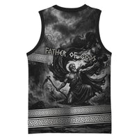 Cronus Father Of Gods Greek Basketball Jersey Titan Leader Cronus Scythe Greek Key Art