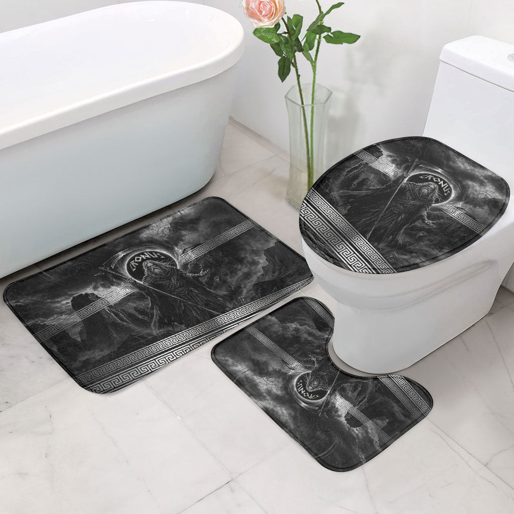 Cronus Father Of Gods Greek Bathroom Set Titan Leader Cronus Scythe Greek Key Art