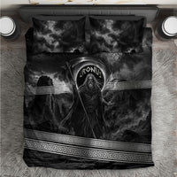 Cronus Father Of Gods Greek Bedding Set Titan Leader Cronus Scythe Greek Key Art