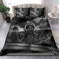 Cronus Father Of Gods Greek Bedding Set Titan Leader Cronus Scythe Greek Key Art