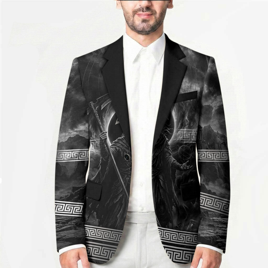 Cronus Father Of Gods Greek Blazer Titan Leader Cronus Scythe Greek Key Art