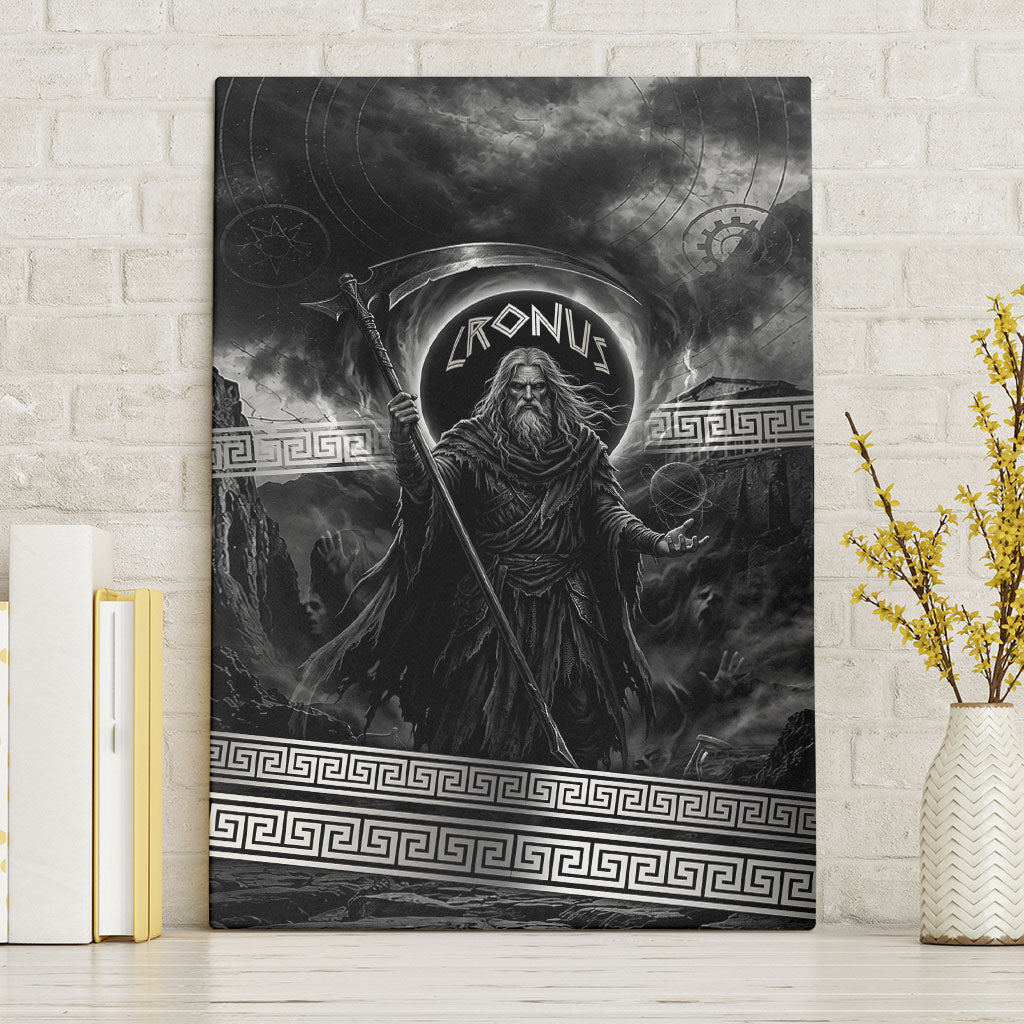 Cronus Father Of Gods Greek Canvas Wall Art Titan Leader Cronus Scythe Greek Key Art