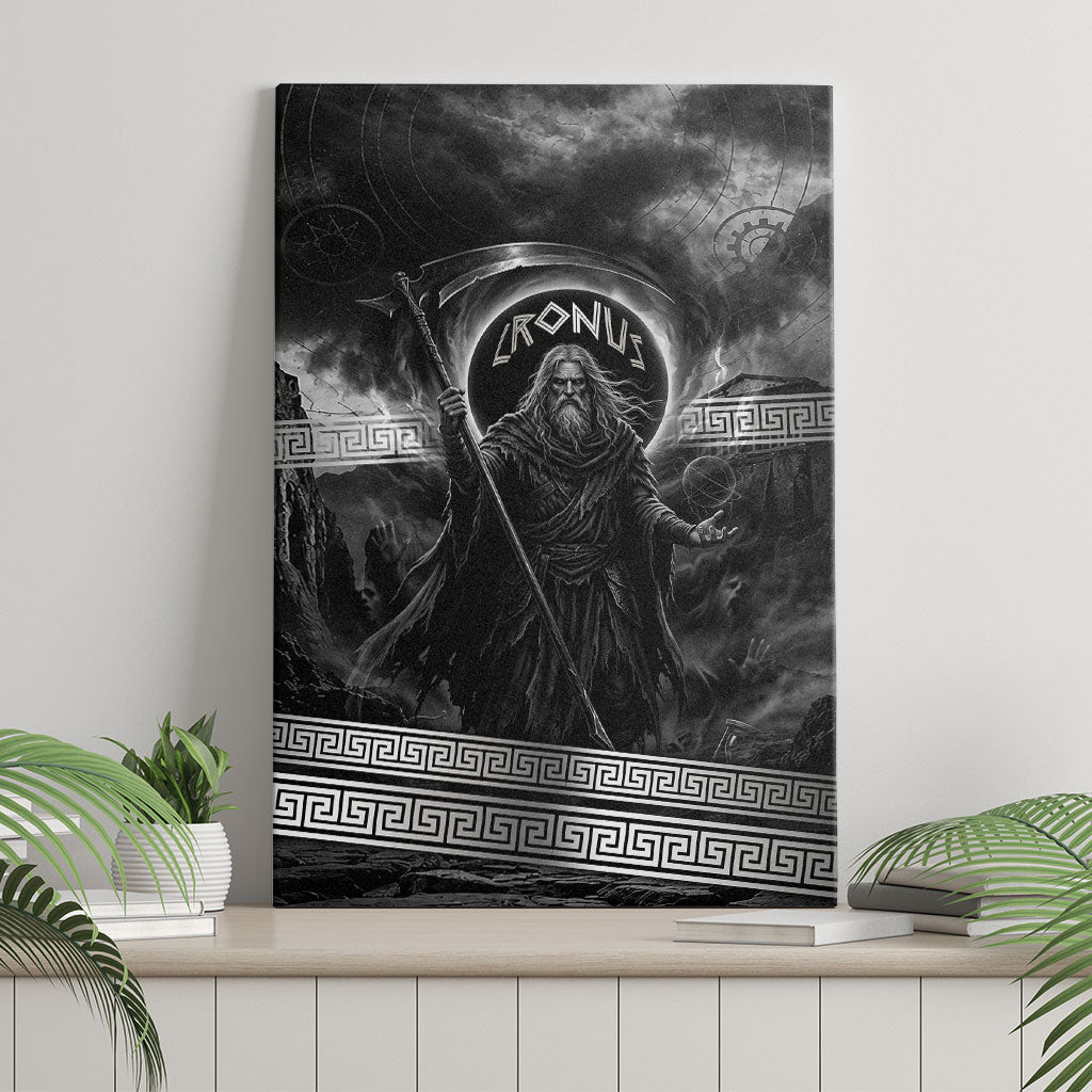 Cronus Father Of Gods Greek Canvas Wall Art Titan Leader Cronus Scythe Greek Key Art