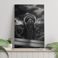 Cronus Father Of Gods Greek Canvas Wall Art Titan Leader Cronus Scythe Greek Key Art
