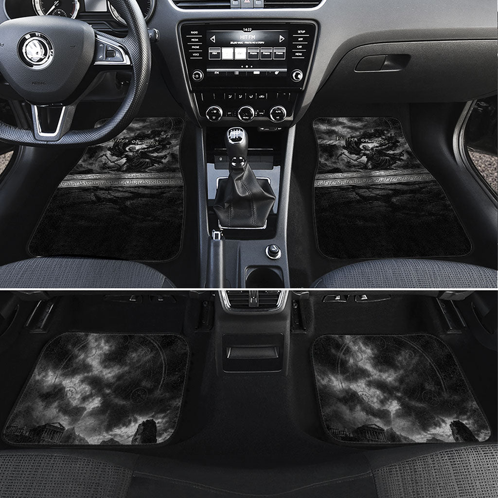 Cronus Father Of Gods Greek Car Mats Titan Leader Cronus Scythe Greek Key Art