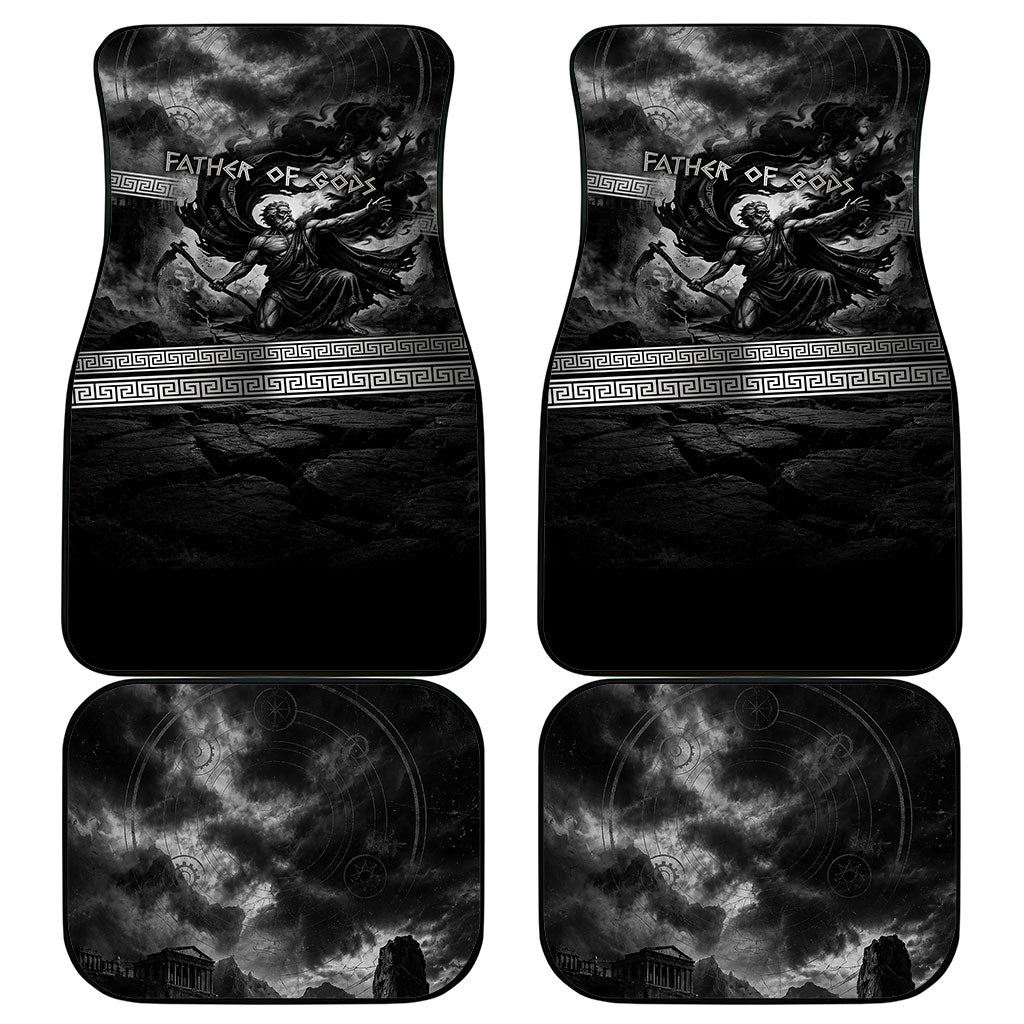 Cronus Father Of Gods Greek Car Mats Titan Leader Cronus Scythe Greek Key Art