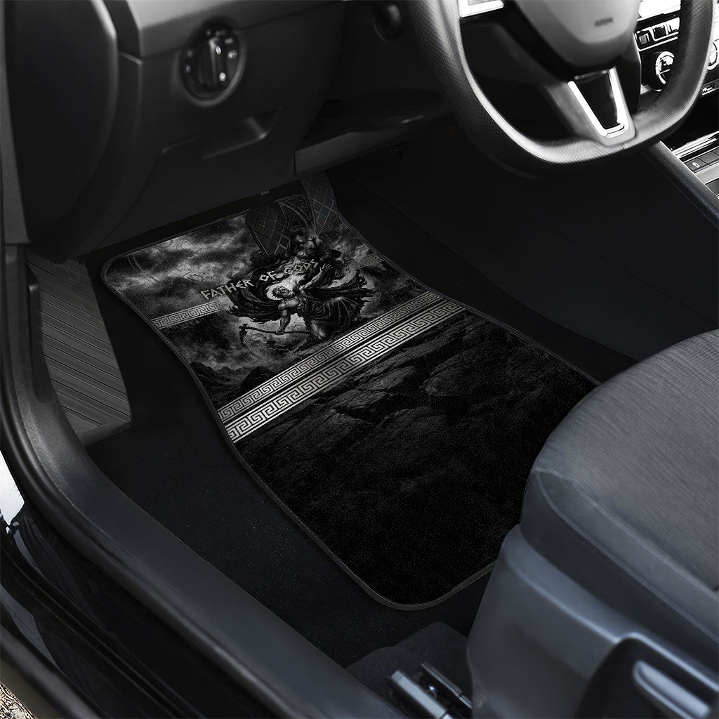 Cronus Father Of Gods Greek Car Mats Titan Leader Cronus Scythe Greek Key Art